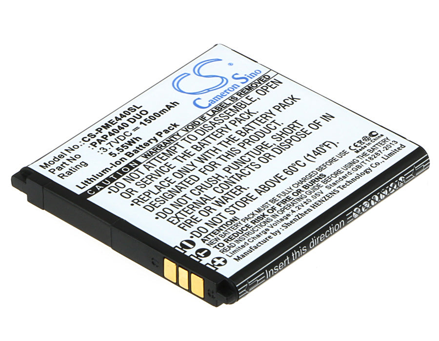 3.7V 1500mAh/5.55Wh Li-ion Mobile/SmartPhone Battery for Prestigio