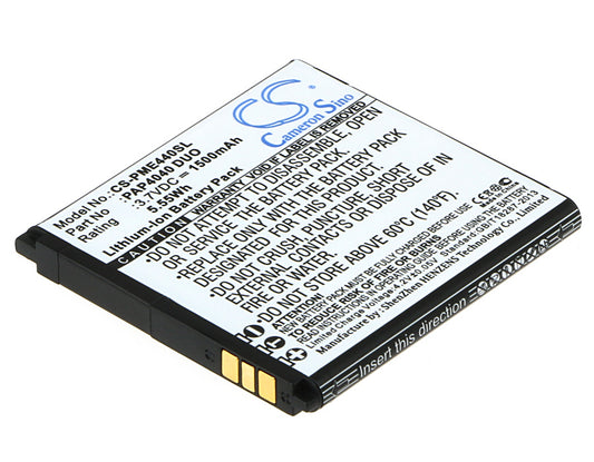 3.7V 1500mAh/5.55Wh Li-ion Mobile/SmartPhone Battery for Prestigio