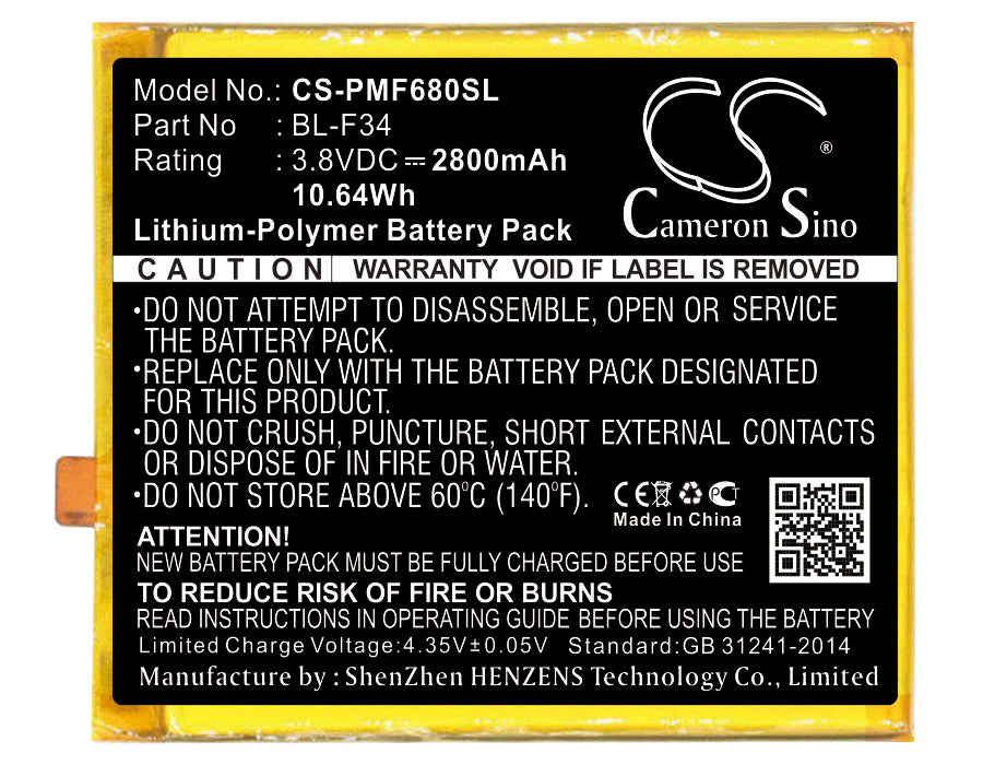 CS-PMF680SL Replacement Battery – Compatible with F680L, Freecomm 2S