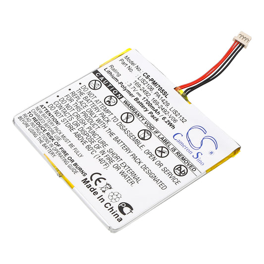 3.7V 1700mAh Li-Polymer PDA/Pocket PC Battery for Palm