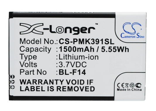 3.7V 1500mAh/5.55Wh Li-ion Mobile/SmartPhone Battery for PHICOMM