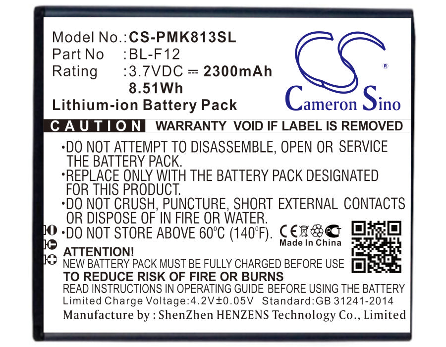 CS-PMK813SL Replacement Battery – Compatible with i813 Dual SIM, i813w