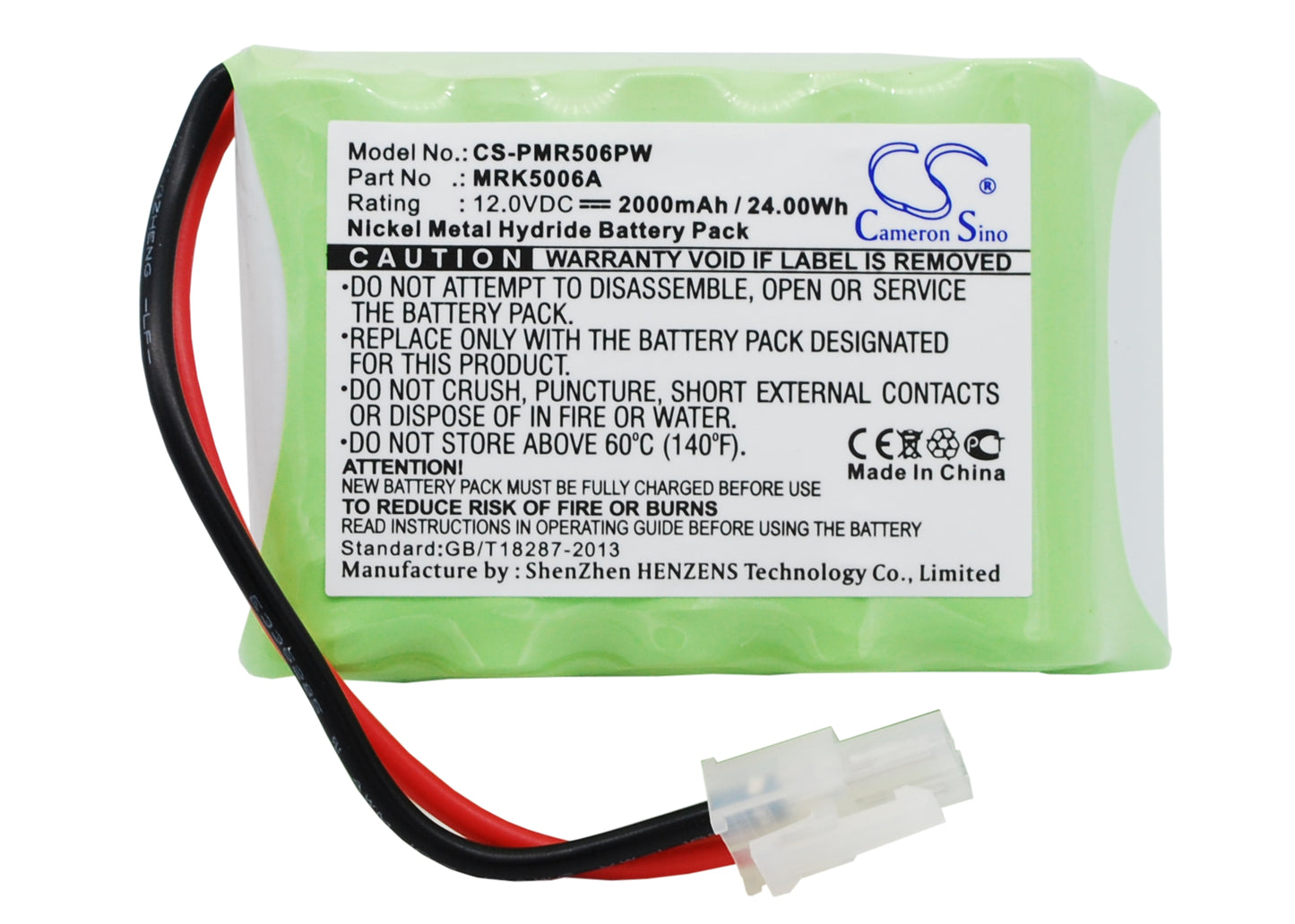 12V 2000mAh/24.00Wh Ni-MH Gardening Tools Battery for Robomow