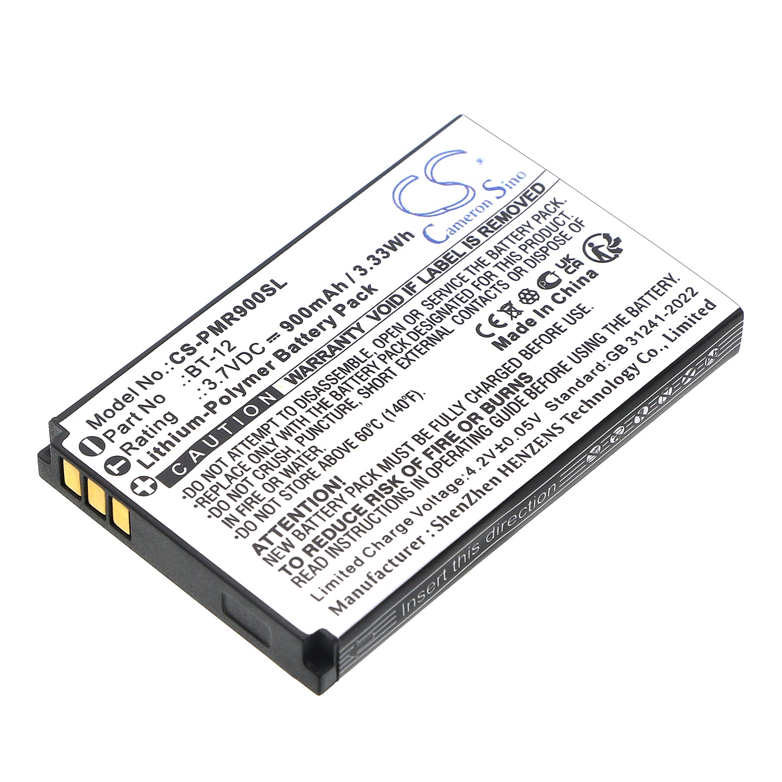 CS-PMR900SL Replacement Battery – Compatible with MicroCom XR, MicroCom XR900 all-in-one head