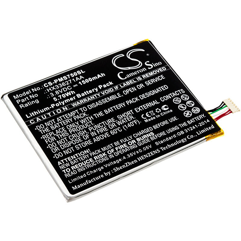 3.8V 1500mAh/5.70Wh Li-Polymer Mobile/SmartPhone Battery for Prestigio