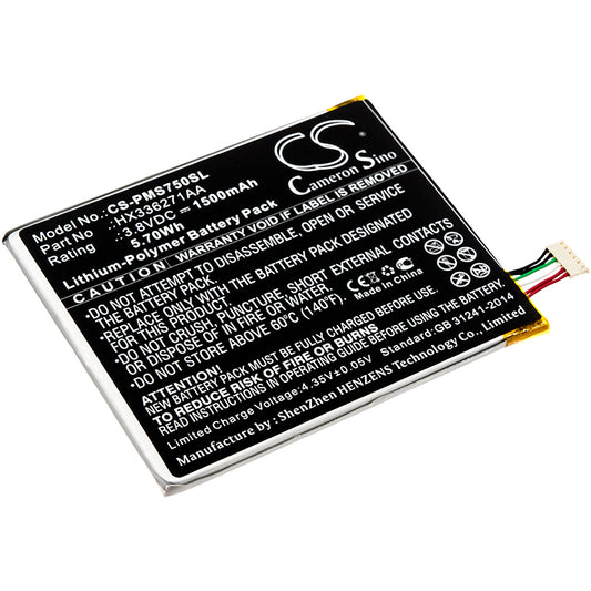 3.8V 1500mAh/5.70Wh Li-Polymer Mobile/SmartPhone Battery for Prestigio