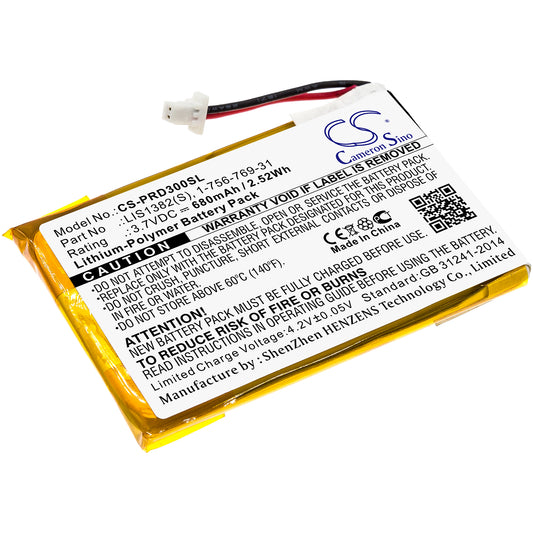 3.7V 750mAh Li-Polymer Ebook/eReader Battery for Sony