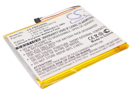 3.7V 900mAh/3.3Wh Li-Polymer Ebook/eReader Battery for Sony