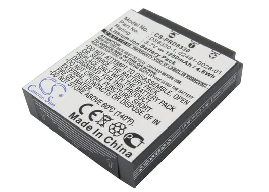 3.7V 1250mAh Li-ion Camera Battery for Megapix