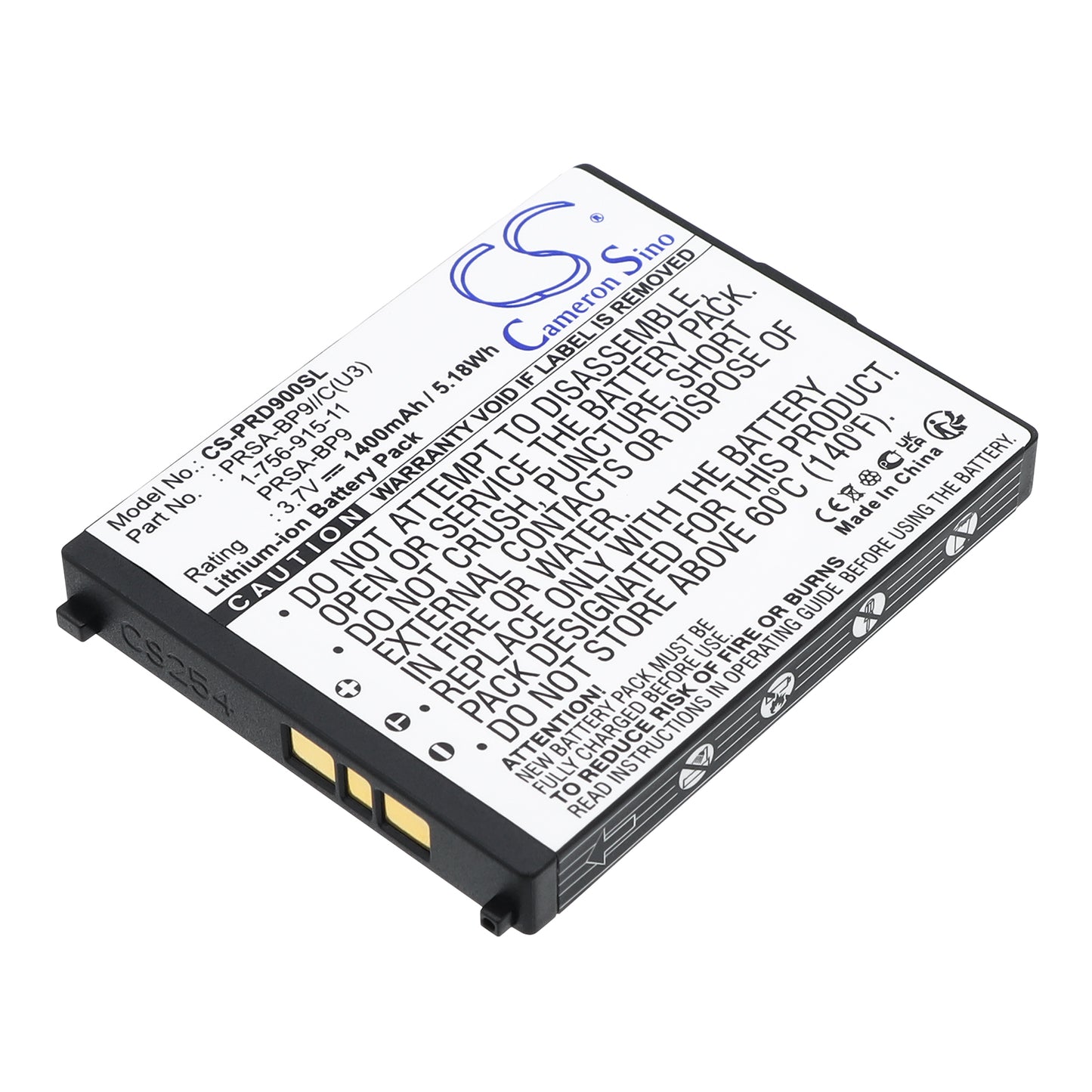 3.7V 1400mAh/5.18Wh Li-ion Ebook/eReader Battery for Sony