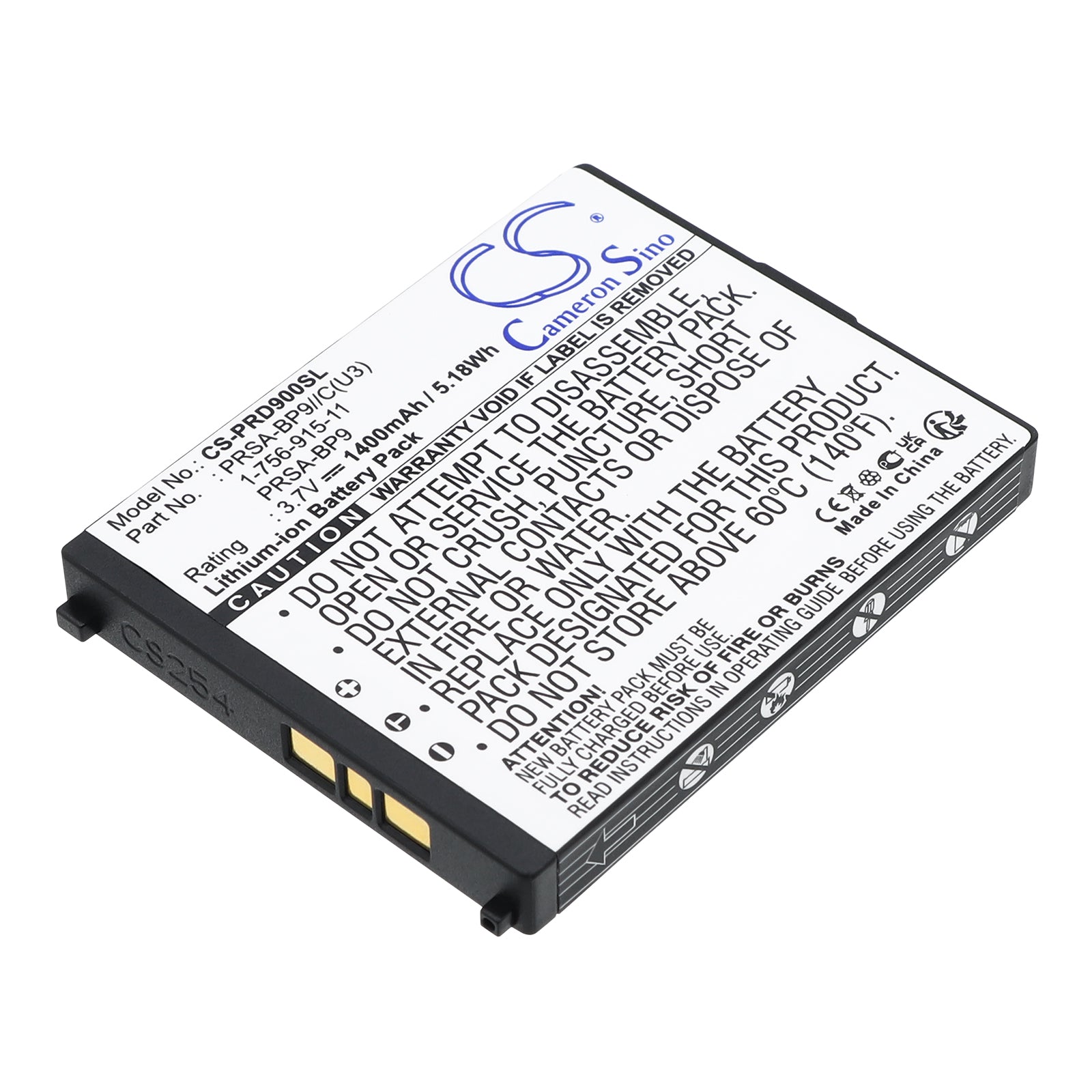 3.7V 1400mAh/5.18Wh Li-ion Ebook/eReader Battery for Sony