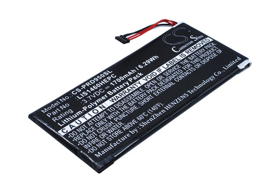 3.7V 1700mAh/6.29Wh Li-Polymer Ebook/eReader Battery for Sony