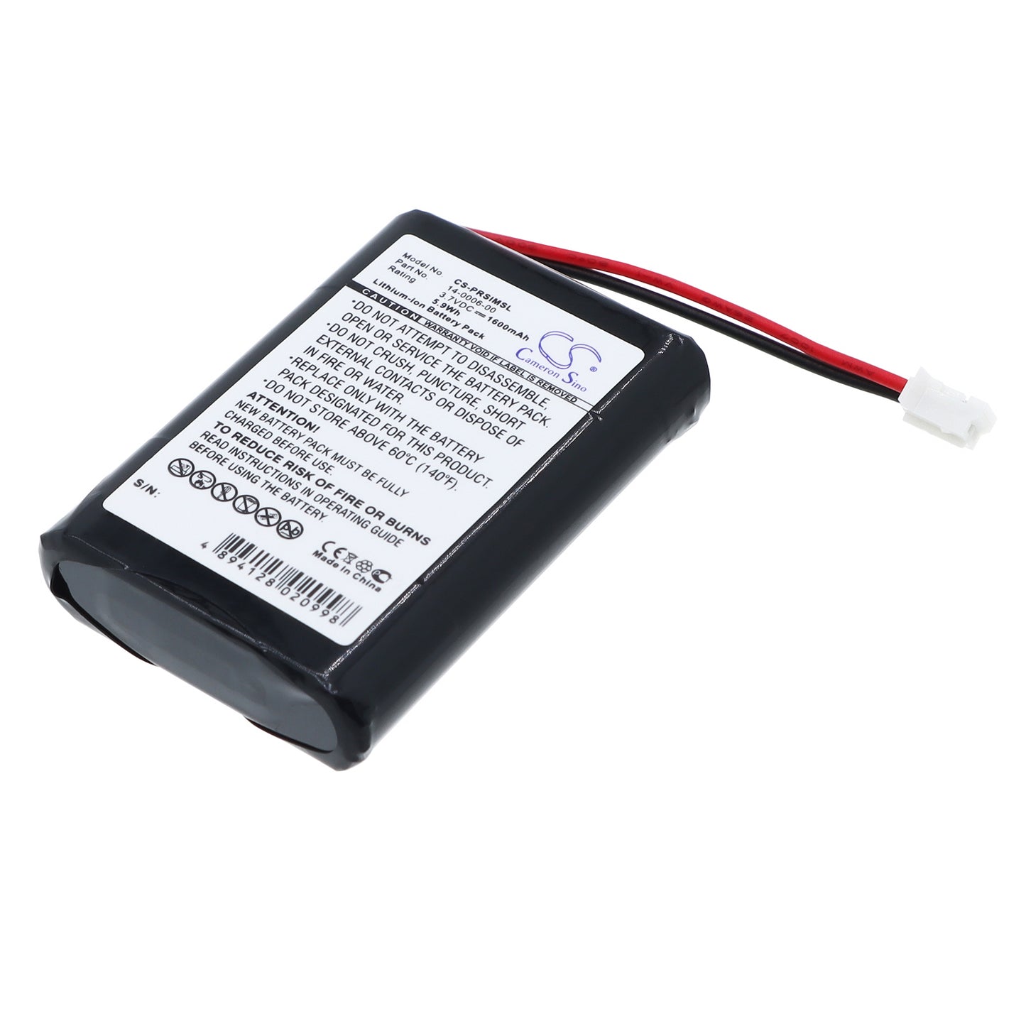 3.7V 1600mAh Li-ion PDA/Pocket PC Battery for Palm