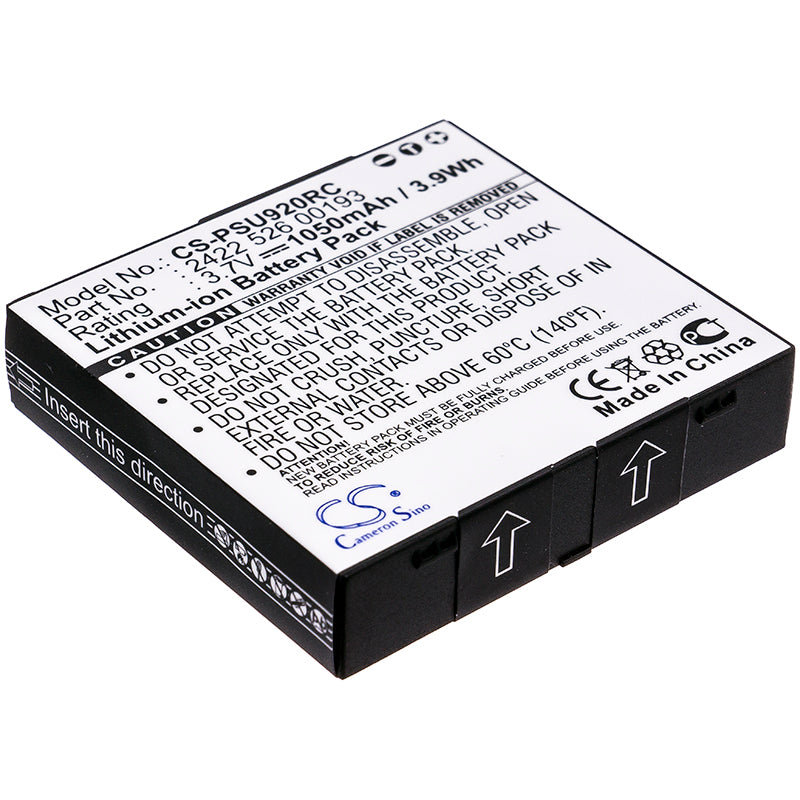 3.7V 1050mAh Li-ion Remote Control Battery for Philips