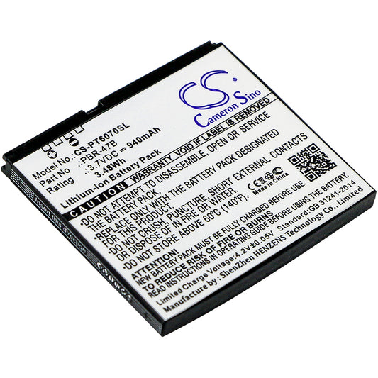 3.7V 940mAh/3.48Wh Li-ion Mobile/SmartPhone Battery for Pantech