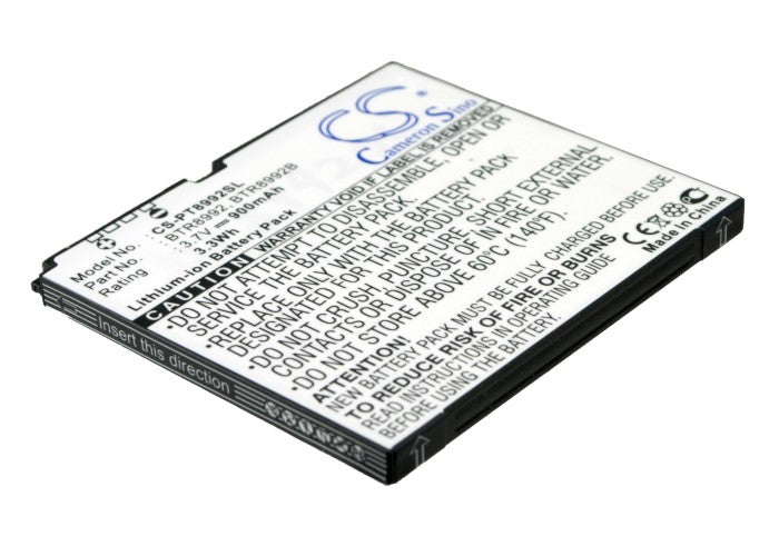 3.7V 900mAh/3.33Wh Li-ion Mobile/SmartPhone Battery for Pantech