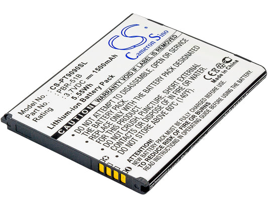 3.7V 1500mAh/5.55Wh Li-ion Mobile/SmartPhone Battery for Pantech