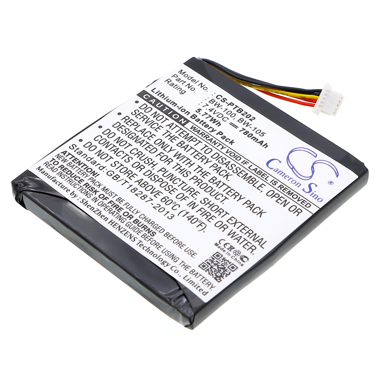 7.4V 780mAh/5.77Wh Li-ion Printer Battery for Brother