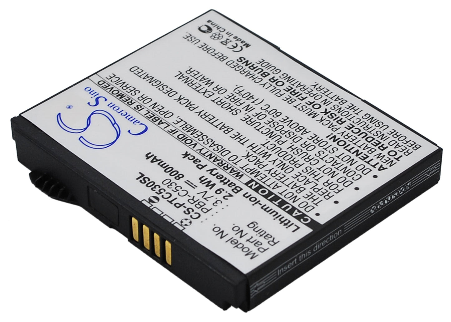 3.7V 800mAh Li-ion Mobile/SmartPhone Battery for Pantech