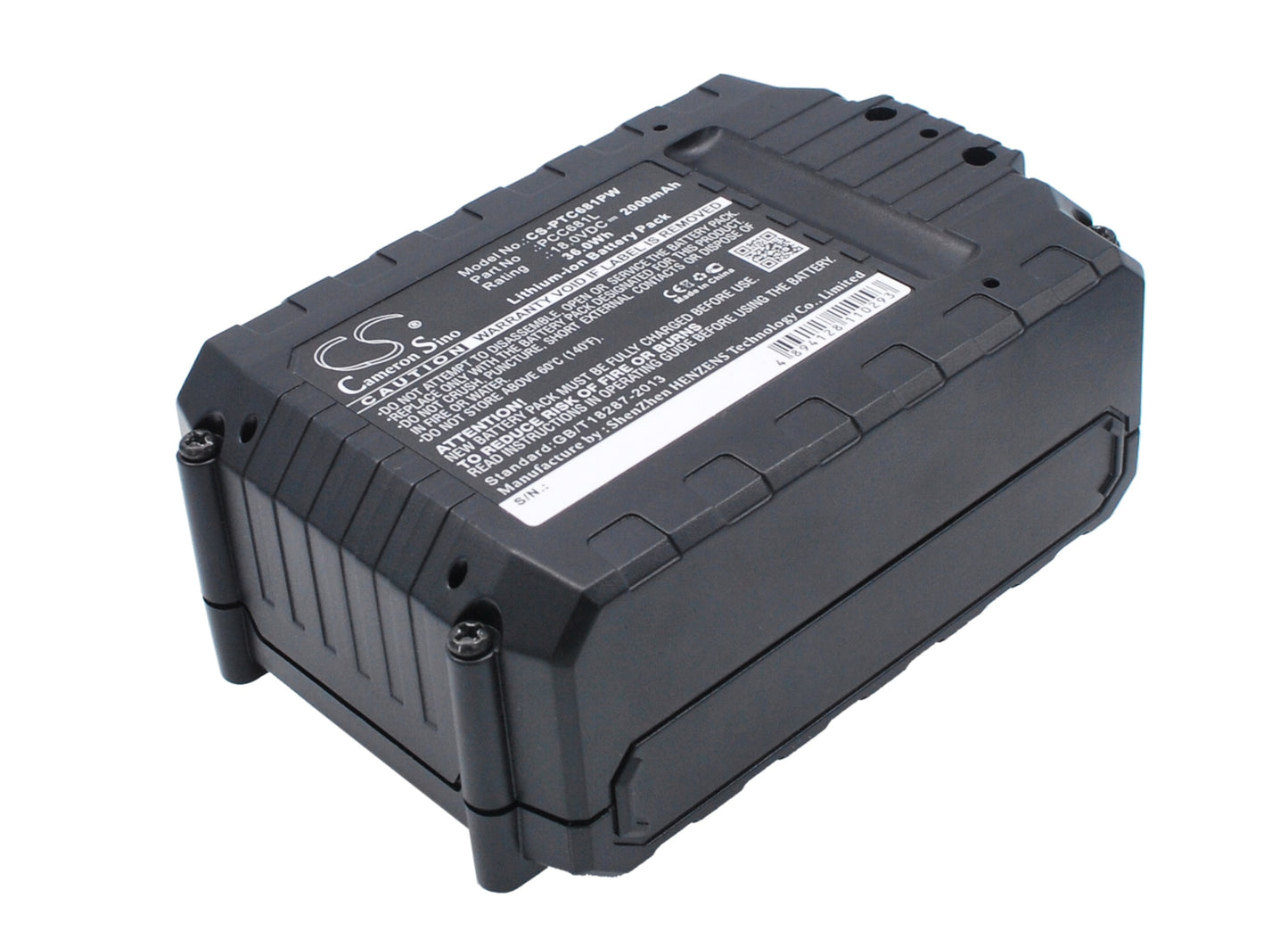 18V 2000mAh/36.00Wh Li-ion Power Tools Battery for Porter Cable