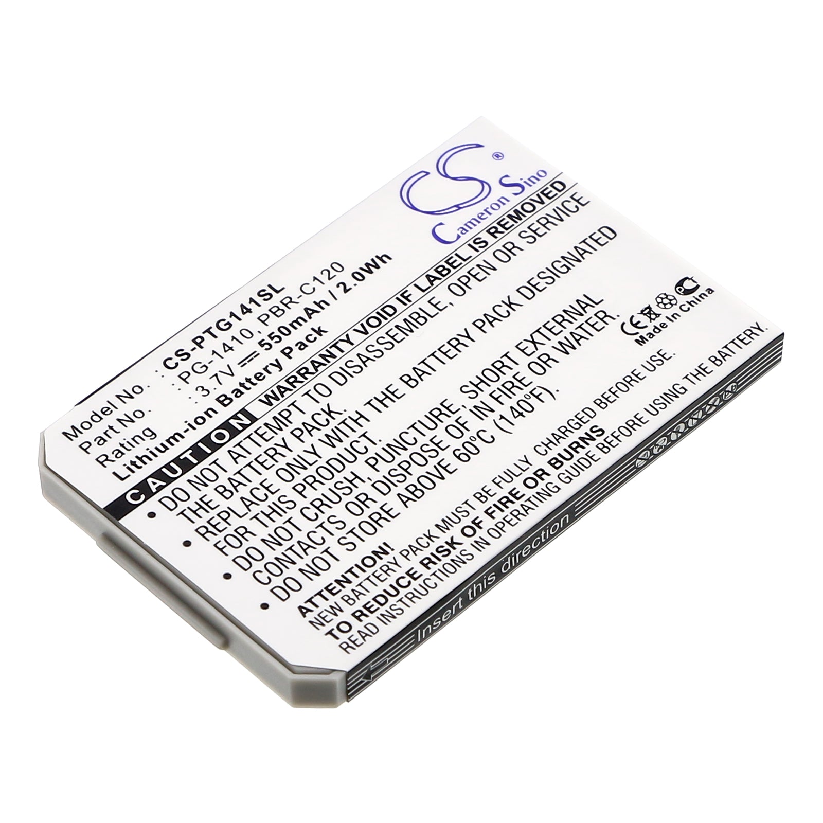 3.7V 550mAh Li-ion Mobile/SmartPhone Battery for Pantech
