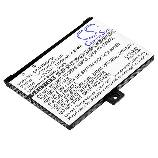 3.7V 1100mAh/4.07Wh Li-ion Ebook/eReader Battery for Pocketbook