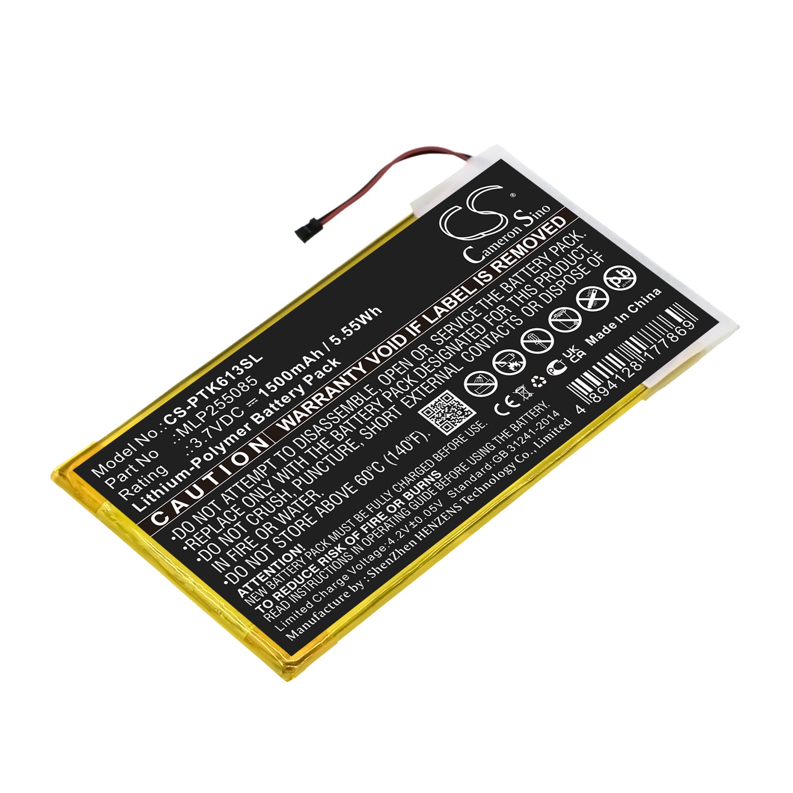 CS-PTK613SL Replacement Battery – Compatible with 611, 611 Basic, 612, 613 Basic New, 623, 624, 625, Basic Touch 624, Basic Touch 625, Touch Lux 623