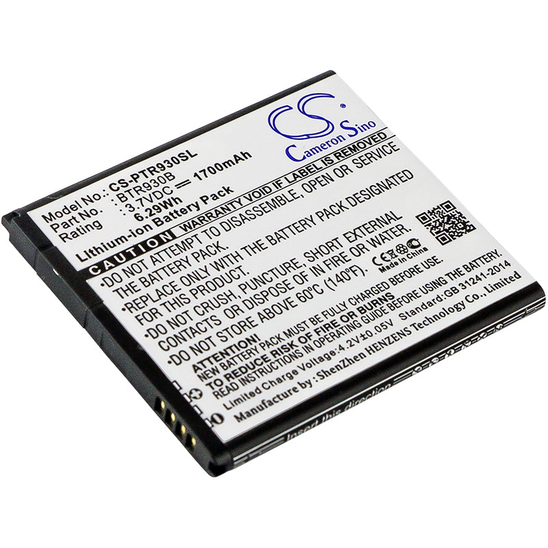 3.7V 1700mAh/6.29Wh Li-ion Mobile/SmartPhone Battery for Pantech