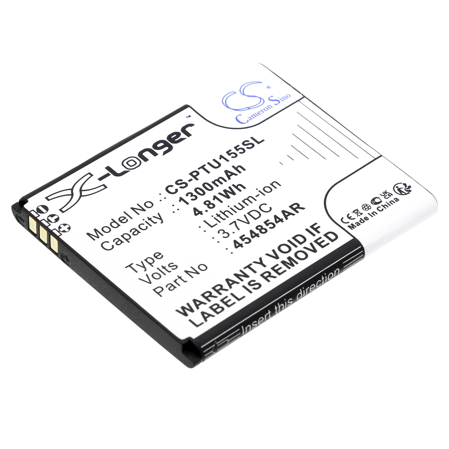 CS-PTU155SL Replacement Battery – Compatible with KX-TU150, KX-TU150EXR, KX-TU155, KX-TU155EXCN, KX-TU155EXRN, KX-TU160, KX-TU550