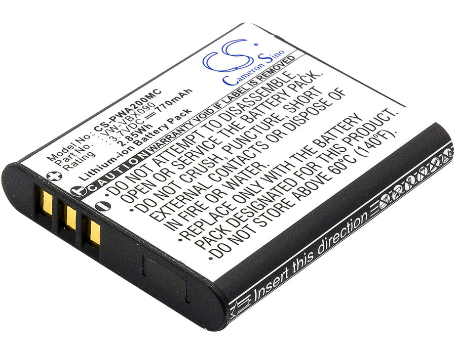 3.7V 770mAh/2.85Wh Li-ion Camera Battery for Panasonic