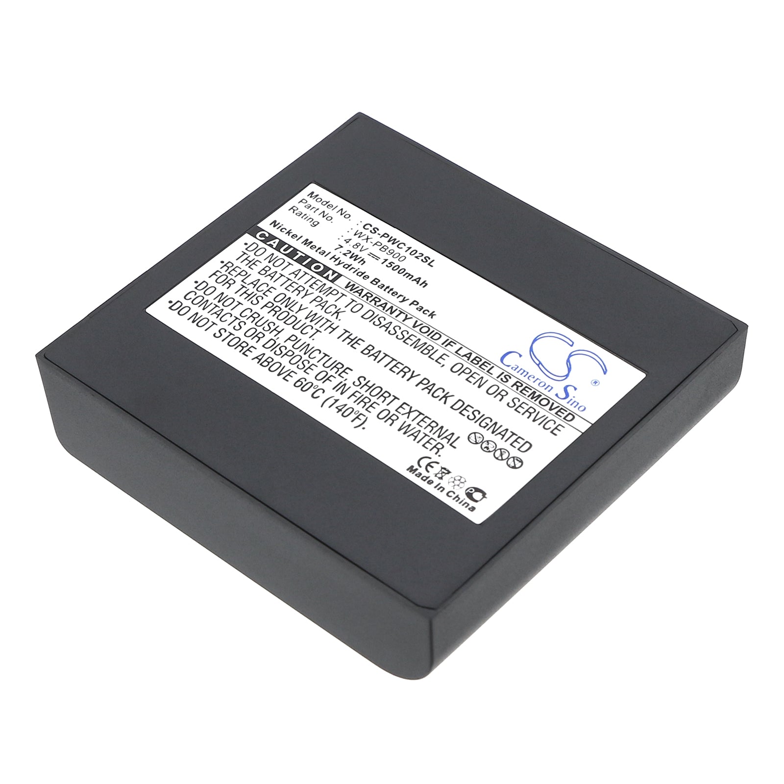 4.8V 1500mAh/7.20Wh Ni-MH Wireless Headset Battery for Panasonic