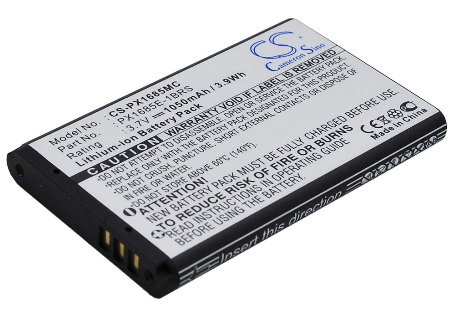 3.7V 1050mAh/3.89Wh Li-ion Camera Battery for Toshiba