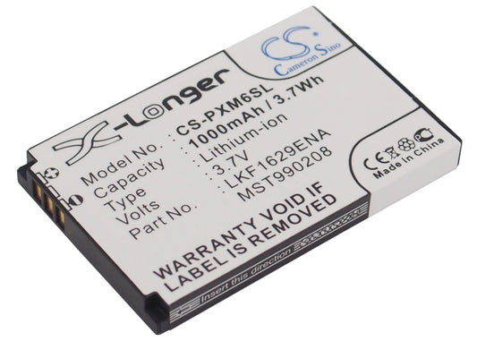 3.7V 1000mAh/3.74Wh Li-ion MP3/MP4/PMP Battery for Samsung