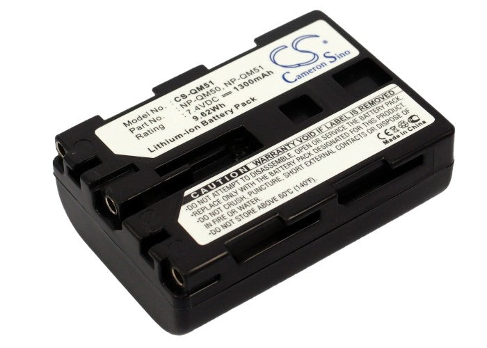 7.4V 1300mAh Li-ion Camera Battery for Sony