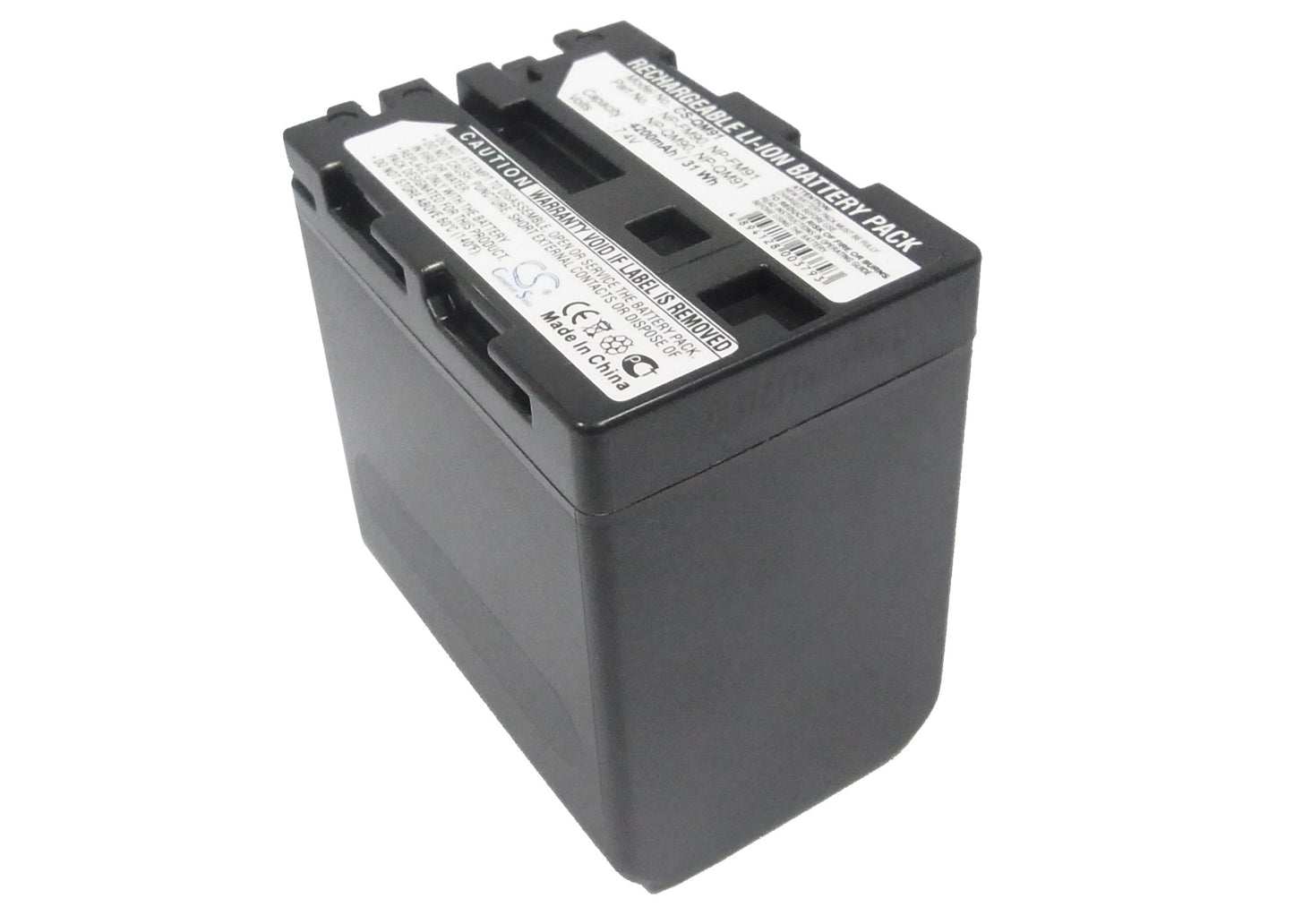 7.4V 4200mAh/31.08Wh Li-ion Camera Battery for Sony