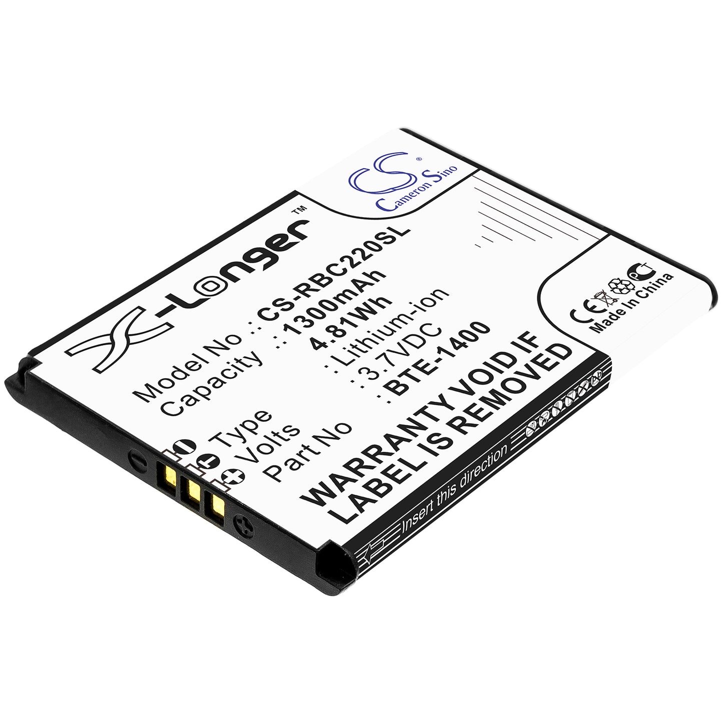 CS-RBC220SL Replacement Battery – Compatible with Journey, Journey V, ORB2200LBVZ, ORB2200LBVZPP, RC2200L