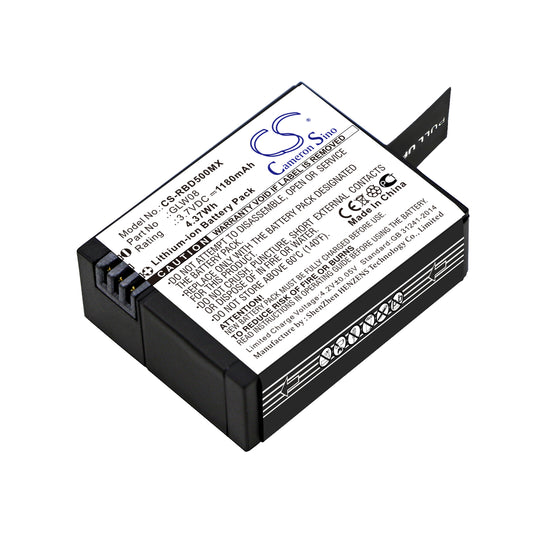 3.7V 1180mAh/4.37Wh Li-ion Camera Battery for Rollei