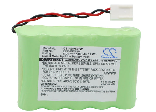 6V 1500mAh Ni-MH Two-Way Radio Battery for Ritron