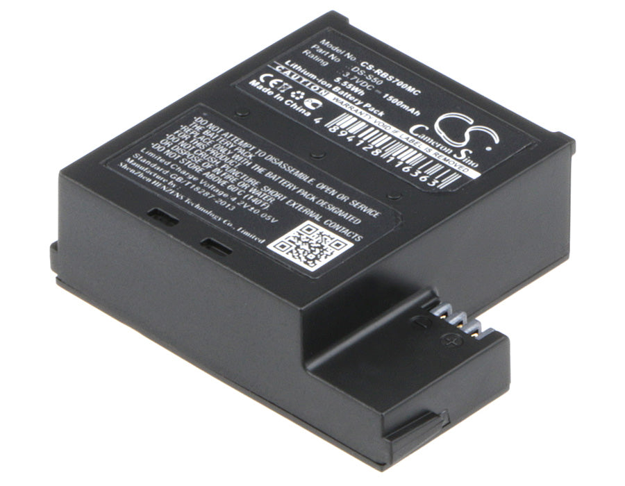 3.7V 1500mAh/5.55Wh Li-ion Camera Battery for Rollei