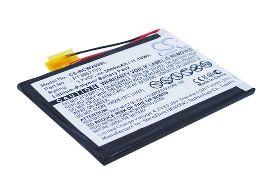 3.7V 3000mAh/11.10Wh Li-Polymer Tablet Battery for RCA