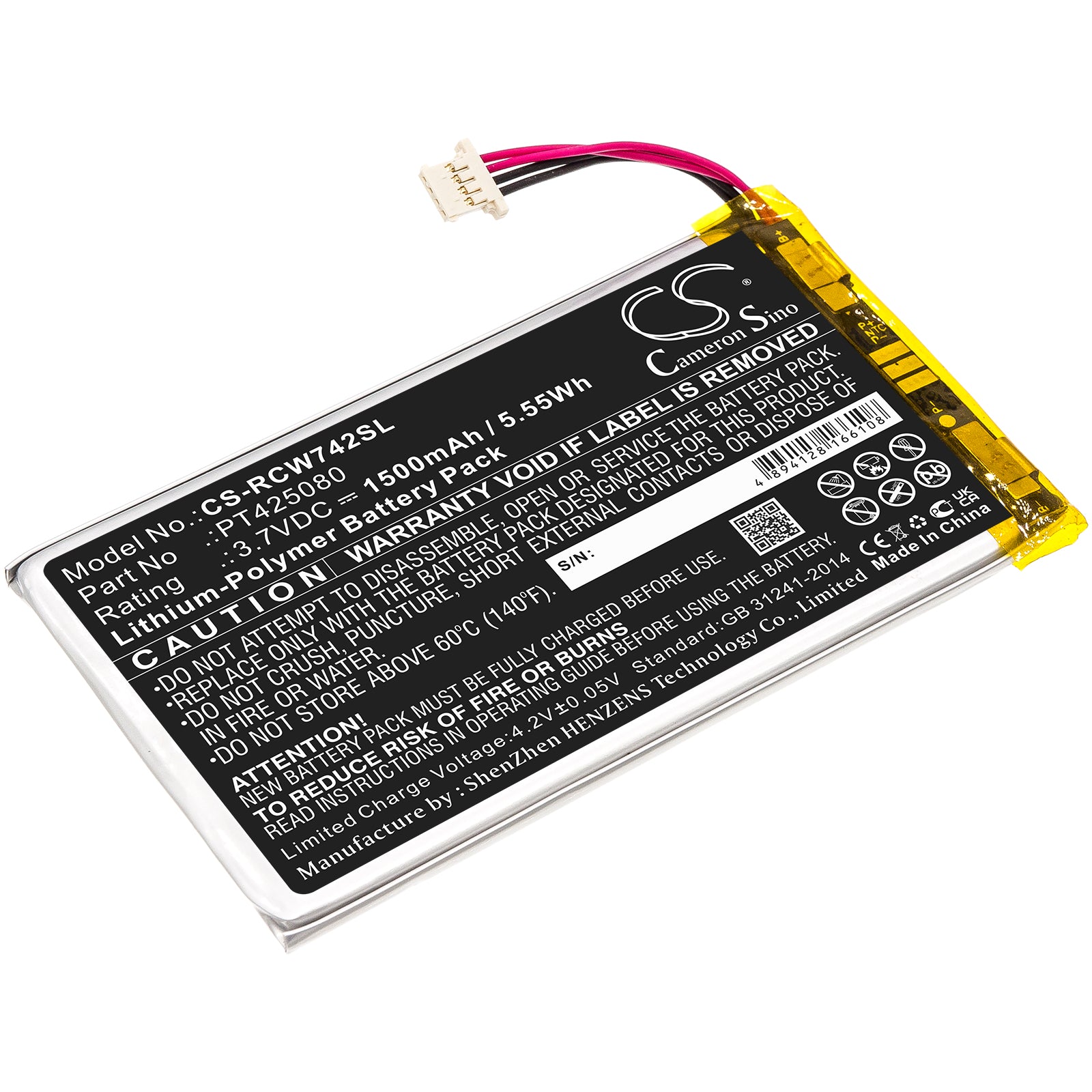 CS-RCW742SL Replacement Battery – Compatible with RCT6773W22, RCT6773W22B, T6873w42, Voyager II, Voyager II 7"