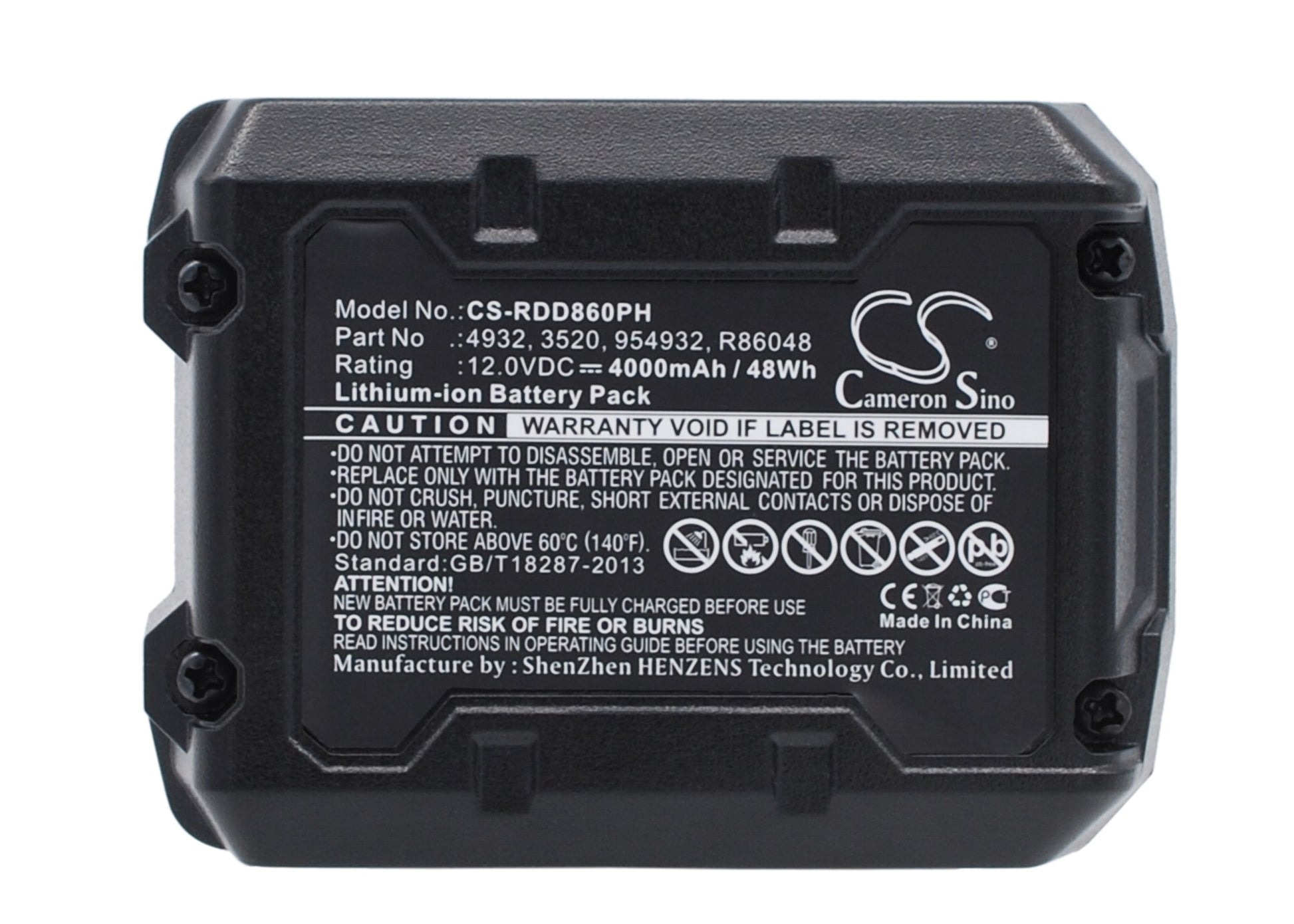 12V 4000mAh/48.0Wh Li-ion Power Tools Battery for AEG