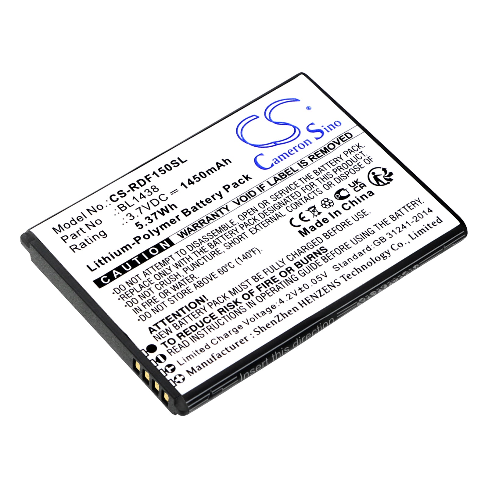 CS-RDF150SL Replacement Battery – Compatible with Bright Flip, FR150
