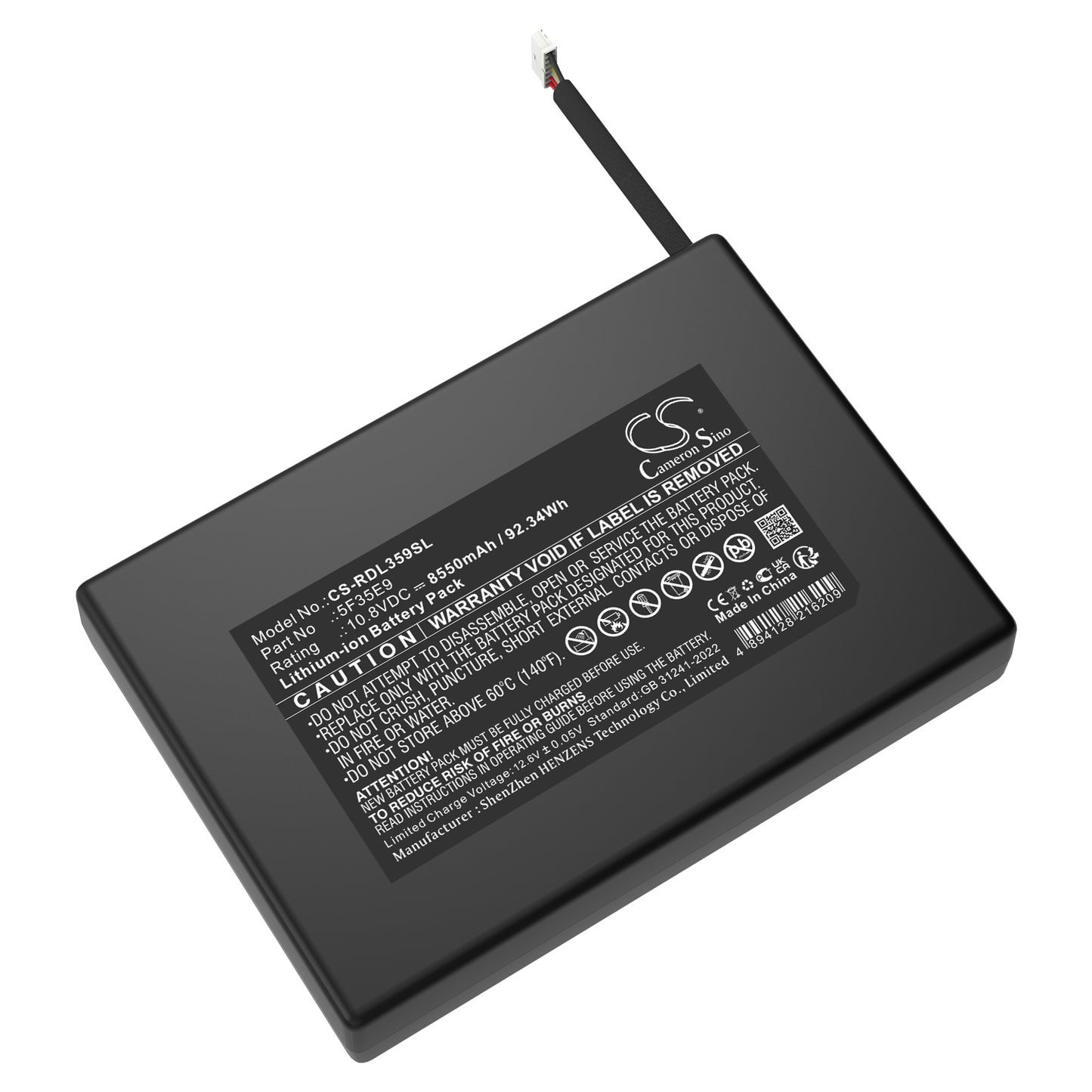 CS-RDL359SL Replacement Battery – Compatible with Ring power pack