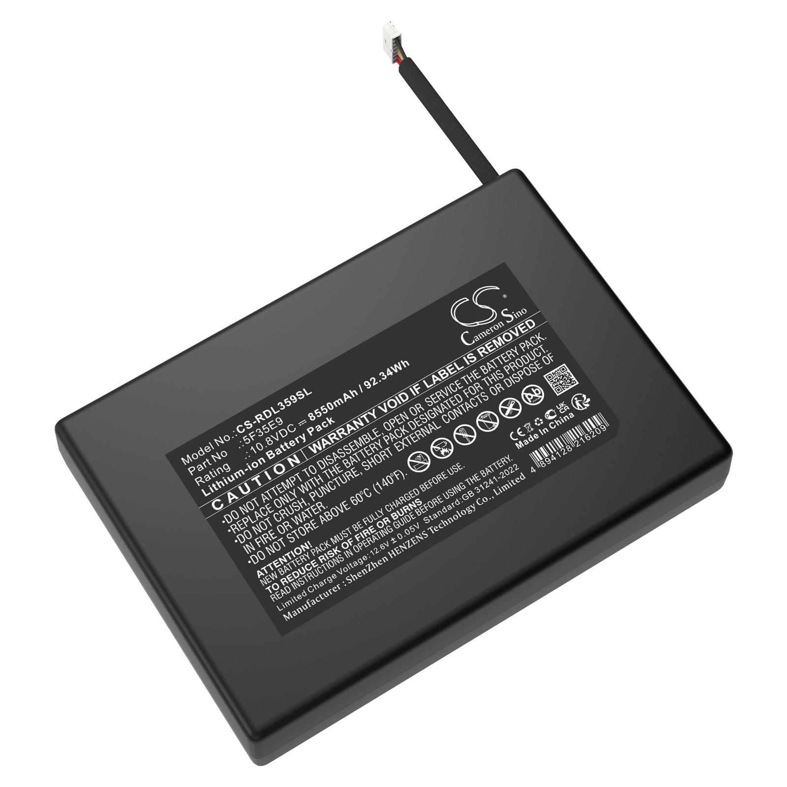 CS-RDL359SL Replacement Battery – Compatible with Ring power pack