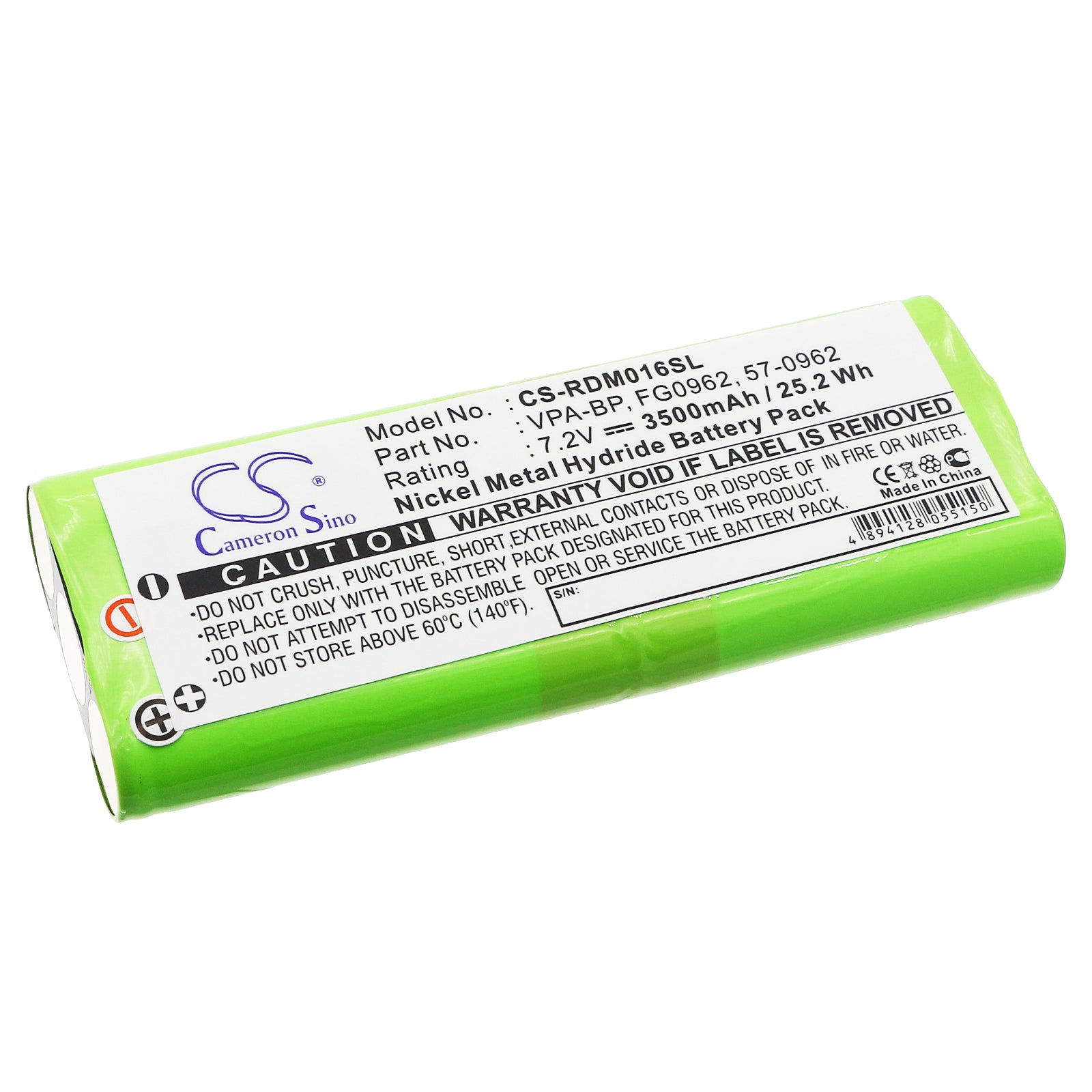 7.2V 3500mAh/25.20Wh Ni-MH Equipment/Survey Battery for Rover
