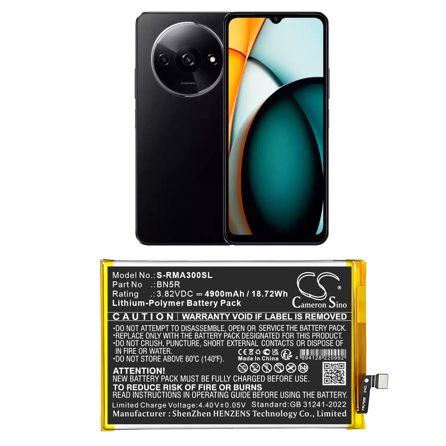 CS-RMA300SL Replacement Battery – Compatible with 23129RN51H, 23129RN51X, 2312CRNCCL, A3 4G