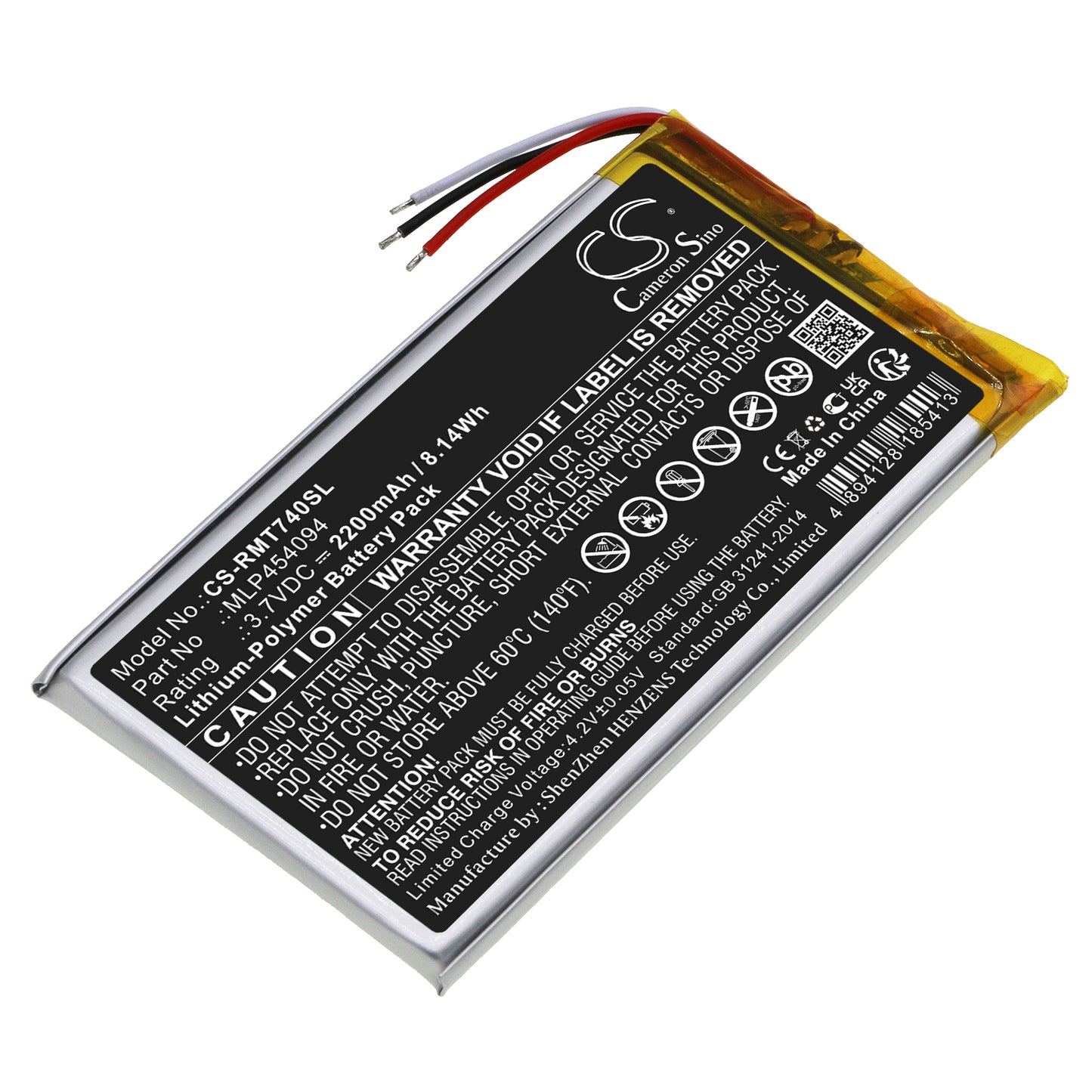 CS-RMT740SL Replacement Battery – Compatible with TND-740