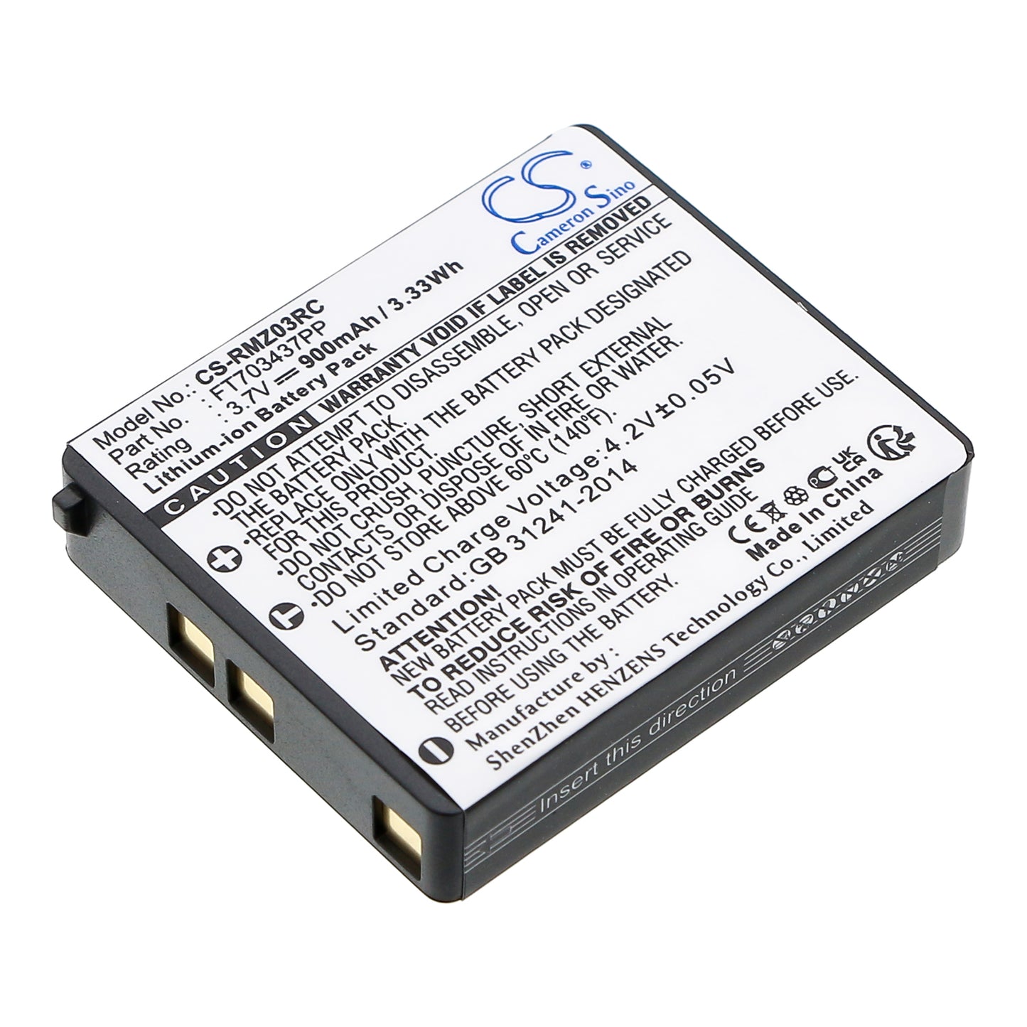 3.7V 900mAh Li-Ion BATTERY RAZER MAMBA MOUSE