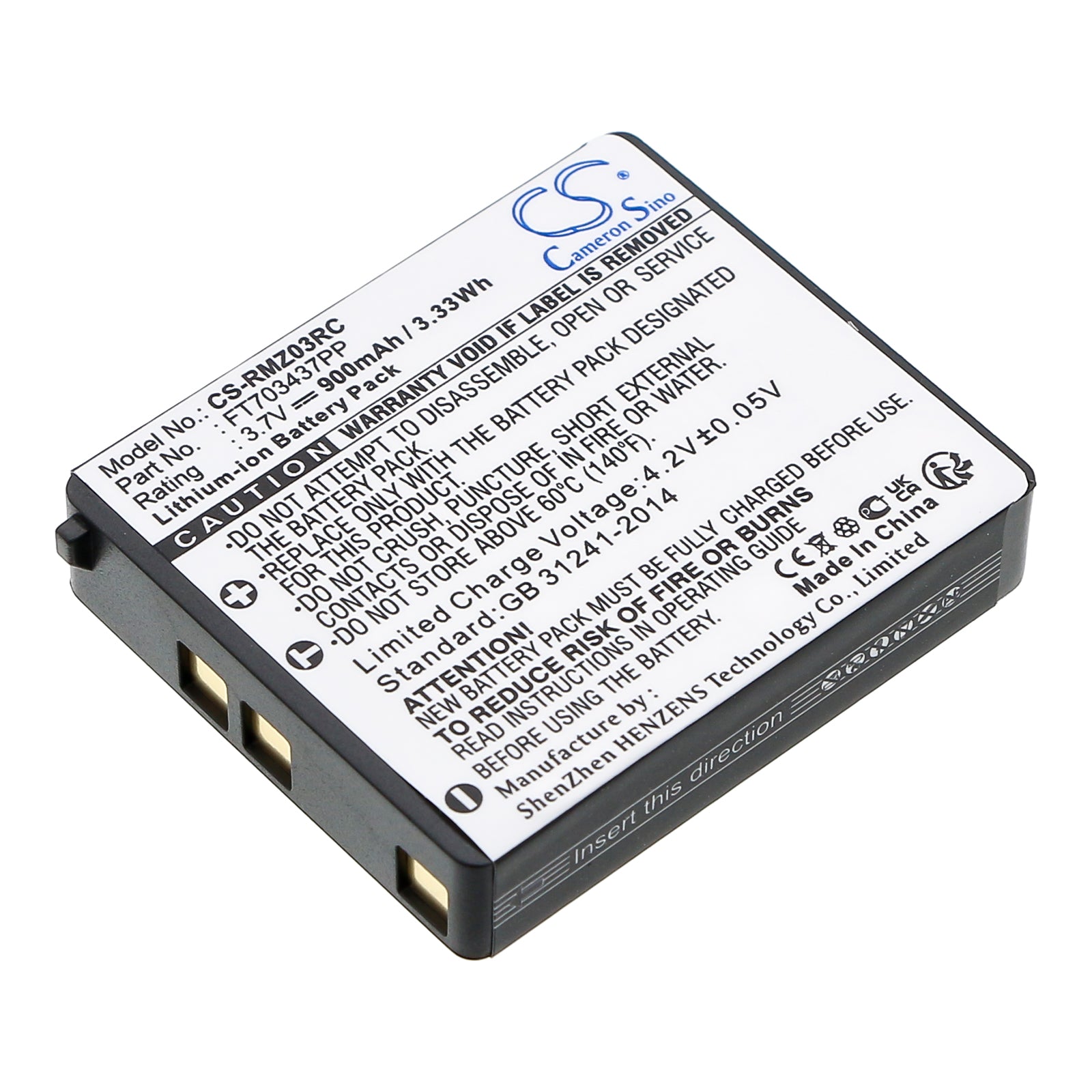 3.7V 900mAh Li-Ion BATTERY RAZER MAMBA MOUSE